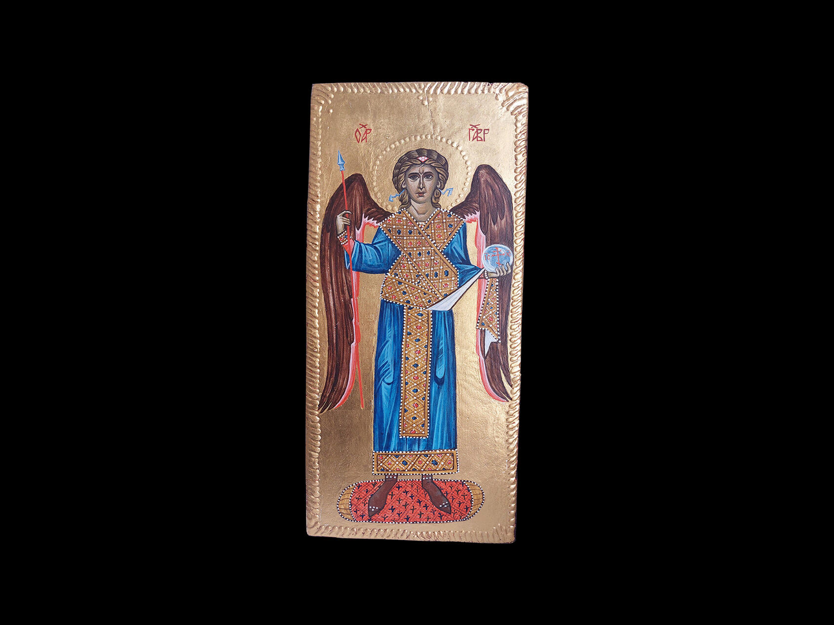 Archangel Gabriel, 14 x 32.5 cm